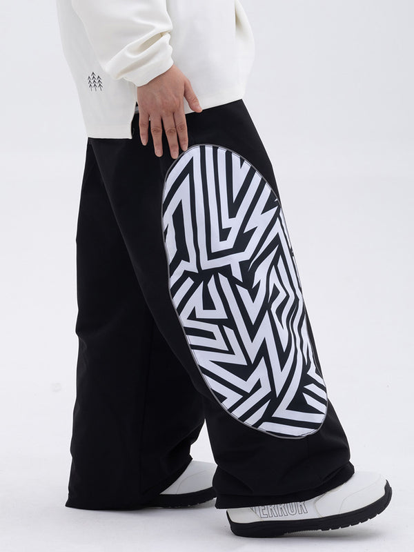 Women's All Weather Reflective Swaggy Graphic Cargo Snow Pants