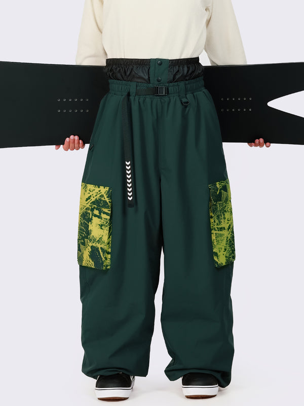 Men's Hyper Flux Urban Graffiti Freestyle Baggy Cargo Snowboard Pants - Park Rider