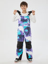 Boys Mountain Trek Light Reflective Knee Guard Waterproof Insulated Snow Bib Pants