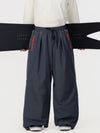 Men's Hyper Flux Side Zip Graffiti Panel Extra Baggy Freestyle Snow Pants