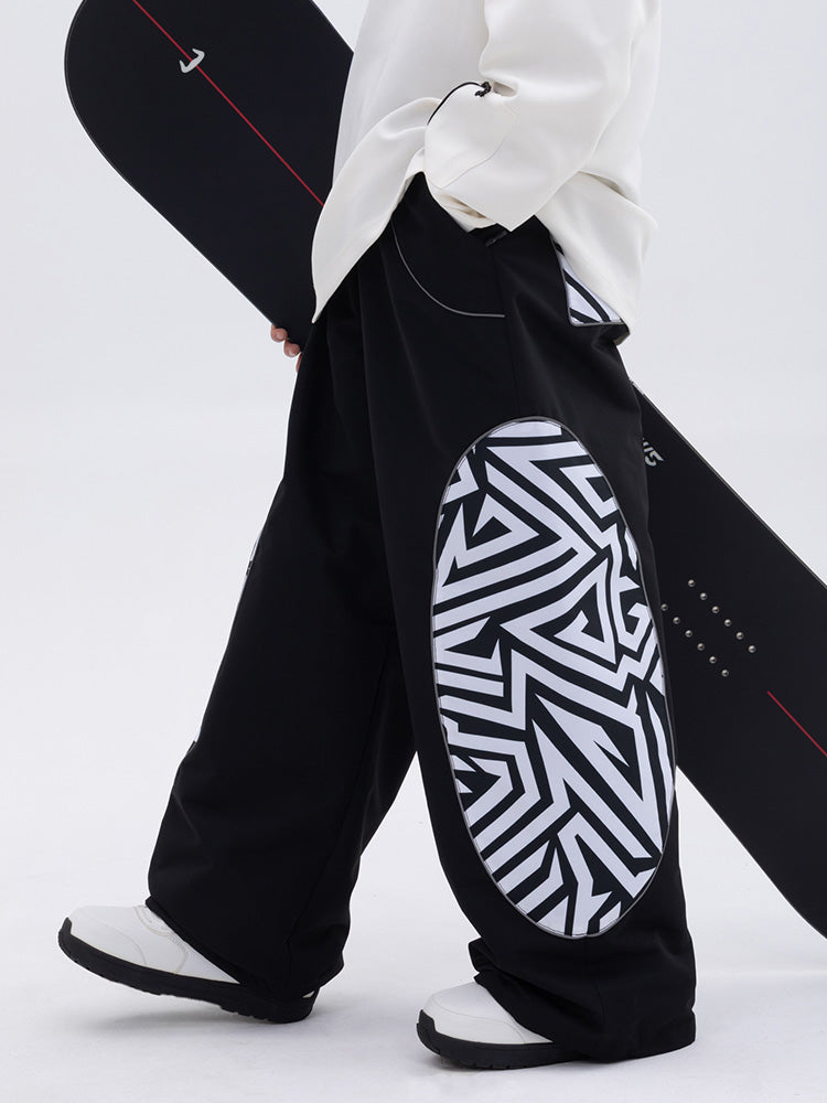 Men's Snowverb All Weather Reflective Swaggy Graphic Cargo Snow Pants ...