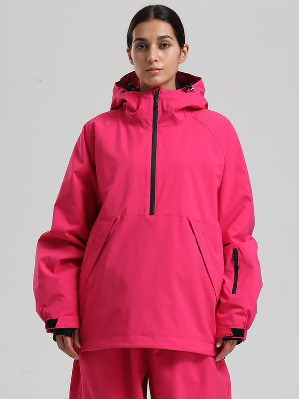 Women's Gsou Snow Durable Urban Vibe Pullover Anorak Snowboard Jacket