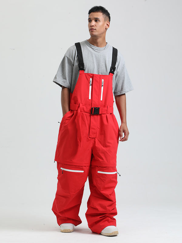 Men's Gsou Snow Mountain Chill Freestyle Baggy Snowboard Bibs