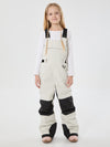 Girls Mountain Trek Light Reflective Knee Guard Waterproof Insulated Snow Bib Pants