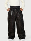 Men's Urban Vibe Workwear-Inspired Rivet-Trim Wide Fit OG Baggy Snow Pants