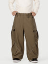 Men's Camden Punk Reflective Street Utility Cargo Snow Pants – Baggy Freestyle Fit