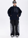 Women's Mountain-Ready Faux Sherpa Fleece Pullover & Swaggy Reflective Cargo Snow Pants