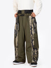 Men's Wild Motion Reflective Colorblock Extra Baggy Snow Pants
