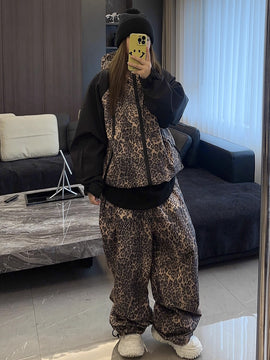 Women's First Encounter Blizzard Babe Leopard Baggy Snow Suit