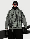 Men's Park Rider Freestyle Snow Hoodie – 2-in-1 Layered Style with Contrast Sleeves