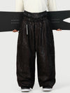 Men's Urban Vibe Workwear-Inspired Rivet-Trim Wide Fit OG Baggy Snow Pants