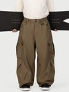 Men's Camden Punk Reflective Street Utility Cargo Snow Pants – Baggy Freestyle Fit