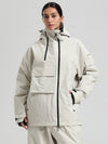 Women's Gsou Snow Terrain Flow FlexZip Hybrid Cargo Snowboard Jacket