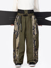 Men's Wild Motion Reflective Colorblock Extra Baggy Snow Pants