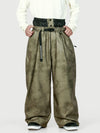 Men's Urban Vibe Workwear-Inspired Rivet-Trim Wide Fit OG Baggy Snow Pants