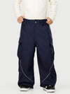 Men's Camden Punk Reflective Street Utility Cargo Snow Pants – Baggy Freestyle Fit