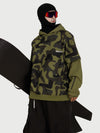 Men's Park Rider Freestyle Snow Hoodie – 2-in-1 Layered Style with Contrast Sleeves