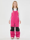 Girls Winter Trek Light Reflective Knee Guard Waterproof Insulated Snow Bib Pants