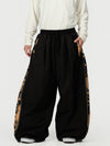 Men's Hyper Flux Side Zip Graffiti Panel Extra Baggy Freestyle Snow Pants