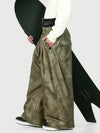 Men's Urban Vibe Workwear-Inspired Rivet-Trim Wide Fit OG Baggy Snow Pants