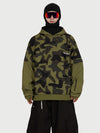 Men's Park Rider Freestyle Snow Hoodie – 2-in-1 Layered Style with Contrast Sleeves