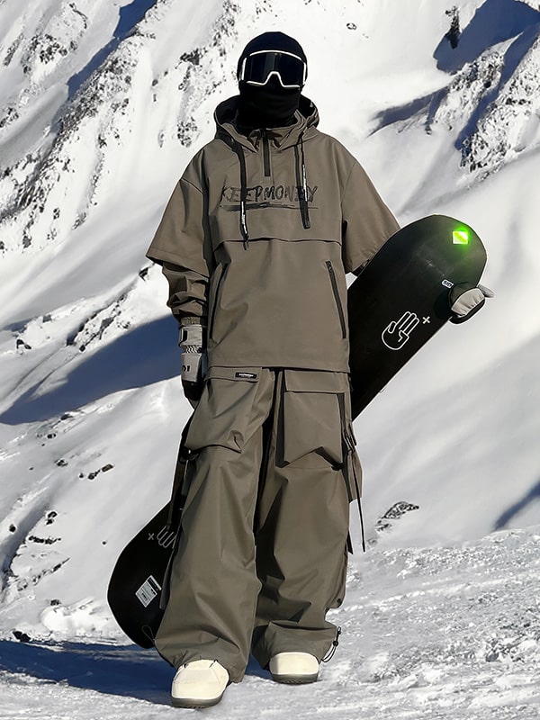 Snowsuit Big And Tall Ski Clothes Men's Keep Money Mountain Chill