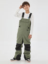 Boys Mountain Trek Light Reflective Knee Guard Waterproof Insulated Snow Bib Pants