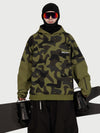 Men's Park Rider Freestyle Snow Hoodie – 2-in-1 Layered Style with Contrast Sleeves