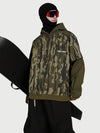 Men's Park Rider Freestyle Snow Hoodie – 2-in-1 Layered Style with Contrast Sleeves