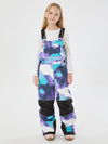 Girls Mountain Trek Light Reflective Knee Guard Waterproof Insulated Snow Bib Pants