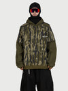 Men's Park Rider Freestyle Snow Hoodie – 2-in-1 Layered Style with Contrast Sleeves