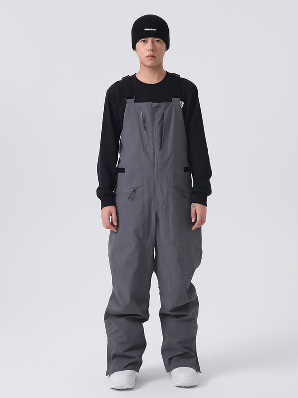 Men’s Searipe Unisex Urban Trek Durable Baggy Snow Bibs Overalls