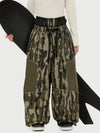 Women's Wild Motion Multi Pocket Reflective Colorblock Super Baggy Snow Pants