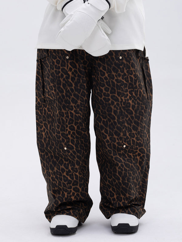 Women's Double Knee Mountain Freestyle Baggy Snow Pants