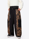 Men's Wild Motion Reflective Colorblock Extra Baggy Snow Pants