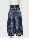 Women's Wild Motion Multi Pocket Reflective Colorblock Super Baggy Snow Pants