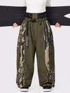 Women's Wild Motion Reflective Colorblock Extra Baggy Snow Pants