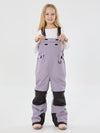 Girls Mountain Trek Light Reflective Knee Guard Waterproof Insulated Snow Bib Pants