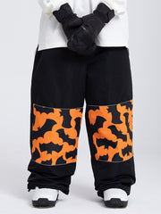 Naisten Swaggy Knee heijastinliivalliset graafiset paneelilliset cargohousuhousuluistinsaappaat