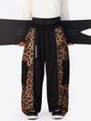 Men's Wild Motion Reflective Colorblock Extra Baggy Snow Pants