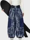 Women's Wild Motion Multi Pocket Reflective Colorblock Super Baggy Snow Pants