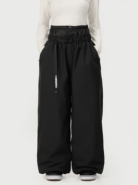 Women's Hyper Beast Freestyle Snow Pants Streetwear Inspired Baggy Fit for Skiing & Snowboarding