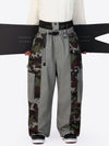 Men's Wild Motion Reflective Colorblock Extra Baggy Snow Pants