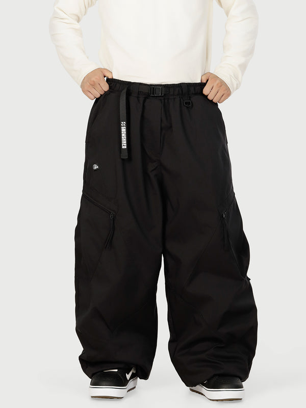Men's TerrainFlex Oversized Cargo Snow Pants Freestyle Baggy Ski & Snowboard Pants Crew Edition