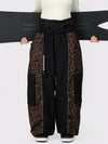 Women's Wild Motion Reflective Colorblock Extra Baggy Snow Pants