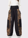 Women's Wild Motion Reflective Colorblock Extra Baggy Snow Pants