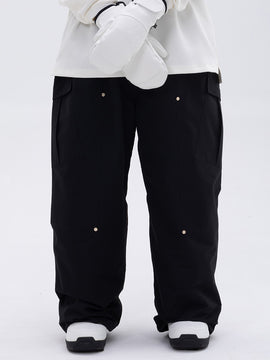 Women's Double Knee Mountain Freestyle Baggy Snow Pants