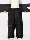 Women's Nightline Park Rider Reflective Trim Cargo Pockets Baggy Snow Pants