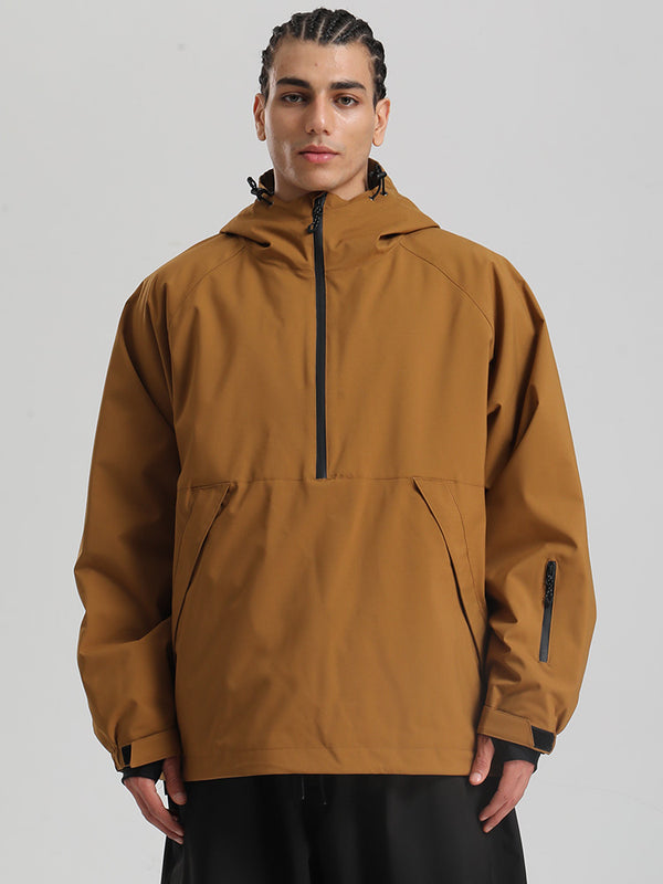 Men's Gsou Snow Durable Urban Vibe Pullover Anorak Snowboard Jacket