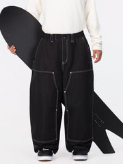 Men's UrbanCraft Utility Freeride Baggy Snowboard Pants with Reinforced Panels